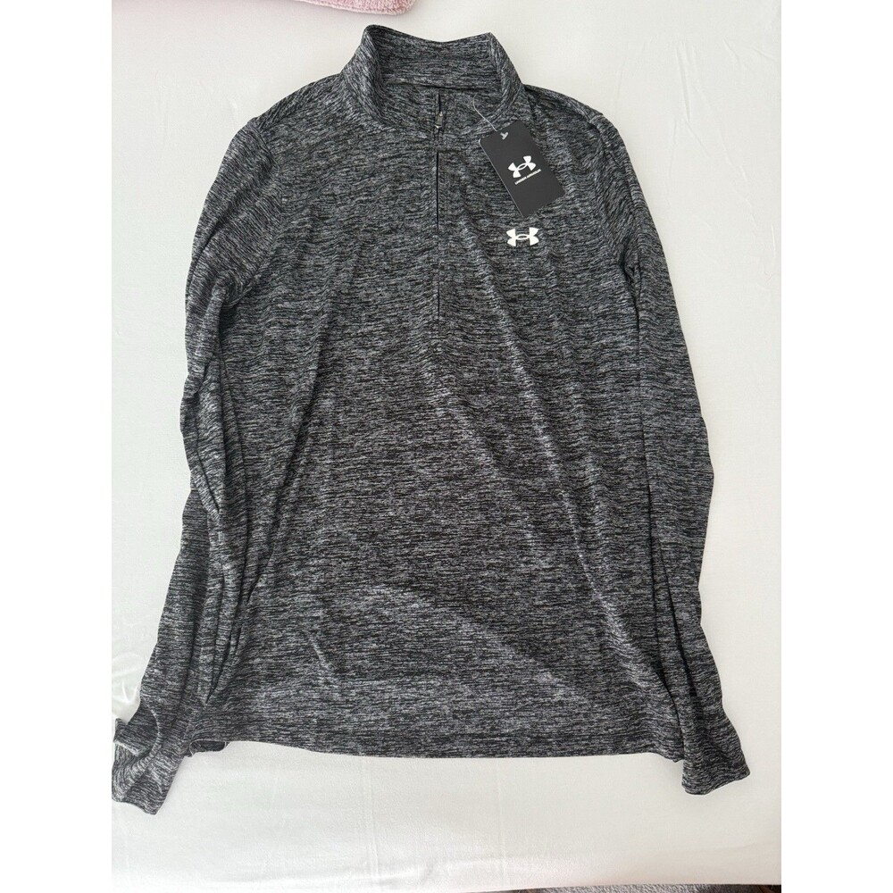 Under Armour Women's UA Tech Twist 1/2 Zip Long Sleeve Top Medium Grey Heather